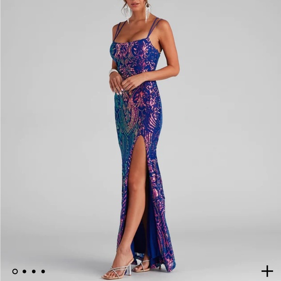 Windsor Dresses Windsor Polly Formal High Slit Sequin Poshmark